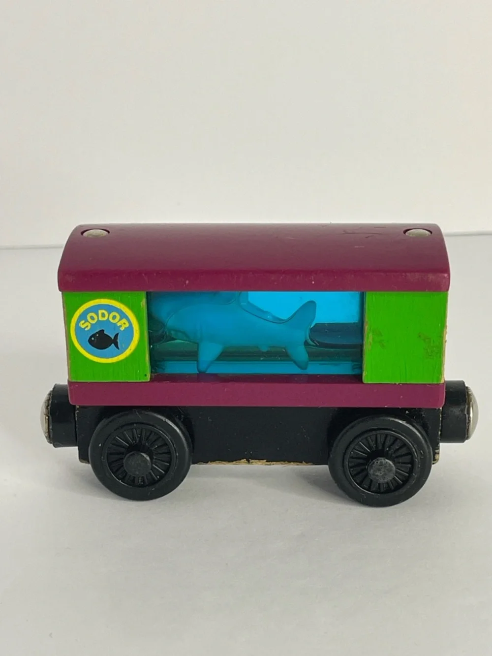 2002 Thomas and Friends Wood Aquarium Shark and Octopus Cars Magnetic - Picture 3 of 11